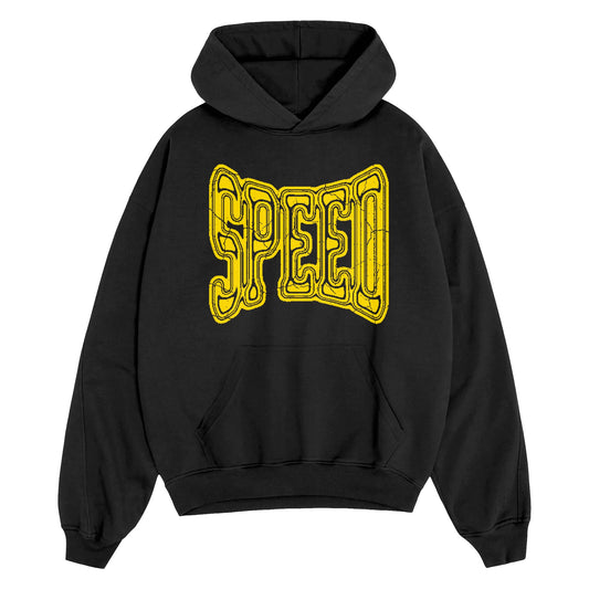 ishowspeed Gold Logo Black Pullover