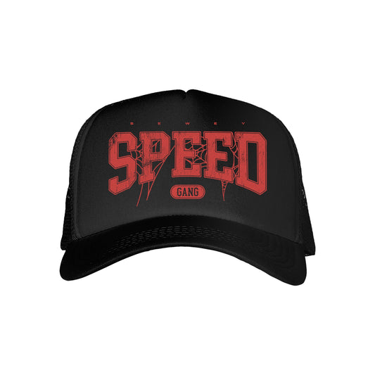 ishowspeed Spider Web Black Trucker Hat